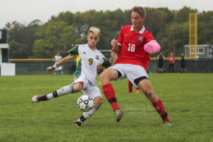 Sam Cohen works the pass against Robbinsville.  Photo by Amanda "The Homeowner" Ruch.