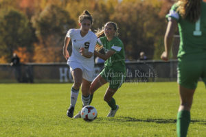 Gianna Pittaro works the ball against Brick Township. Photo by Amanda "The Homeowner" Ruch
