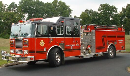 Groveville district 9 fire truck