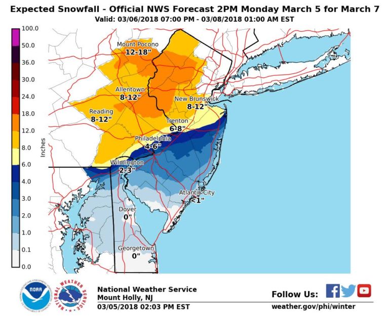Coastal Storm Threatens More Snow, Wind and Rain Hamilton Pulse