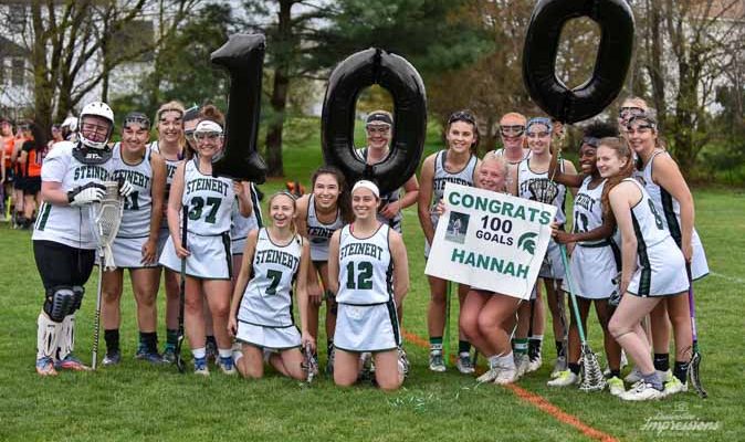 Hanna Hart Steinert Girls Lacrosse 100th Goal