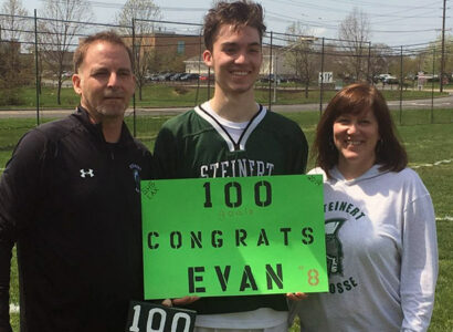 Steinert senior Evan McGovern became the third boys lacrosse player in school history to score 100 goals