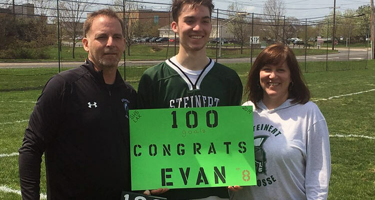 Steinert senior Evan McGovern became the third boys lacrosse player in school history to score 100 goals